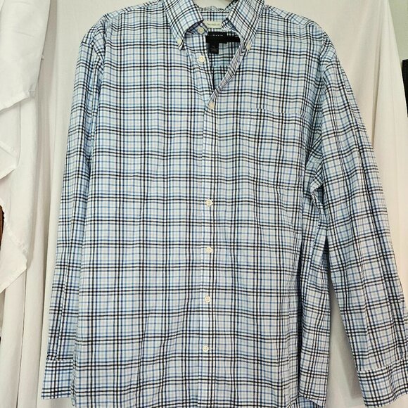 JOS A BANK TAILORED FIT COTTON BUTTON-UP COLLARED SHIRT SIZE MEN’S XL - Picture 1 of 4